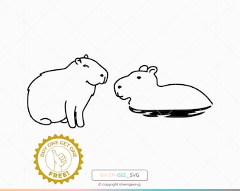 Capybara Svg, Capybara Png, Capybara Clipart, Capybara Dxf, Capybara Eps, Capybara Cricut, Capybara Cut File, Capybara Silhouette