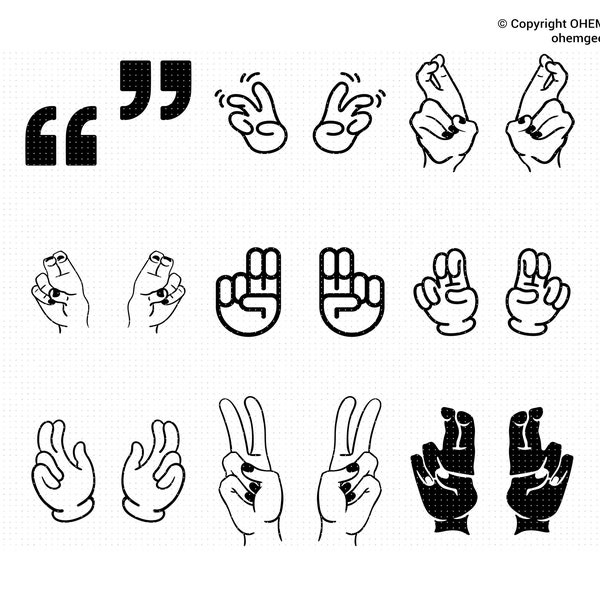 Hand Air Quotes SVG, Air Quotes SVG, Hand Sign SVG, Hands Svg, Finger Quote Svg, Fingers Svg, Fingers Sign Svg, Finger Quotation Svg