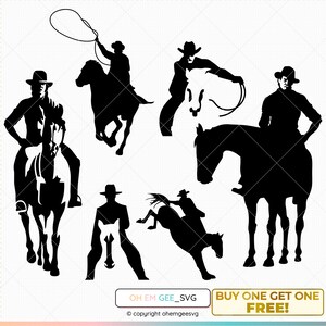 Cowboy Saved in Svg and Png Files, Cowboy Clipart, Riding Horse Dxf, Cowboy Horse Eps, Cowboy Cricut, Horse Cut File, Cowboy Silhouette