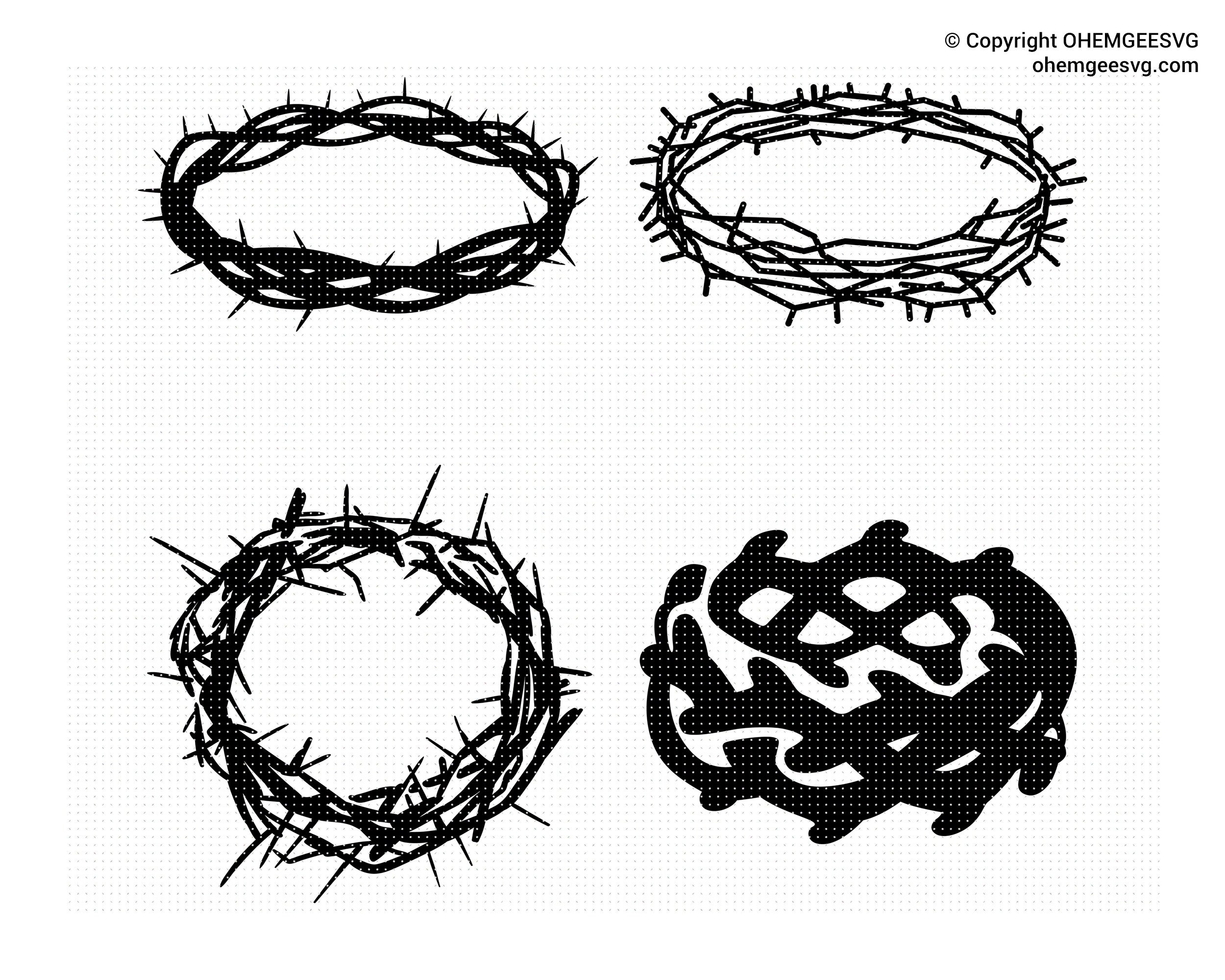 Free Free 309 Silhouette Crown Of Thorns Svg SVG PNG EPS DXF File