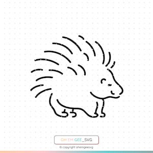 Porcupine Svg, Porcupine Png, Porcupine Clipart, Porcupine Eps, Porcupine Dxf, Porcupine Cricut, Porcupine Cut File, Porcupine Silhouette