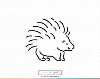 Porcupine Svg, Porcupine Png, Porcupine Clipart, Porcupine Eps, Porcupine Dxf, Porcupine Cricut, Porcupine Cut File, Porcupine Silhouette