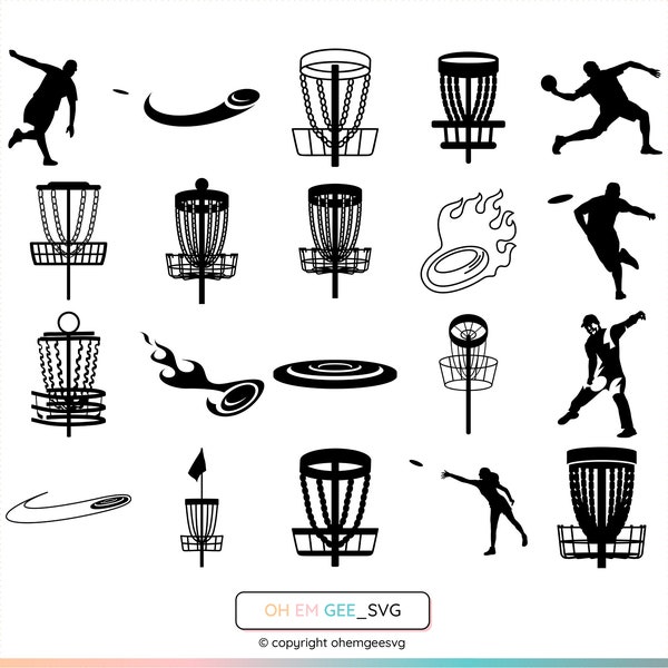 Disc Golf SVG Bundle, Frisbee SVG, Frisbee SVG, Disc Golf Png, Frisbee Clipart, Disc Golf Dxf, Frisbee Eps, Disc Golf Cricut, Frisbee Silhouette