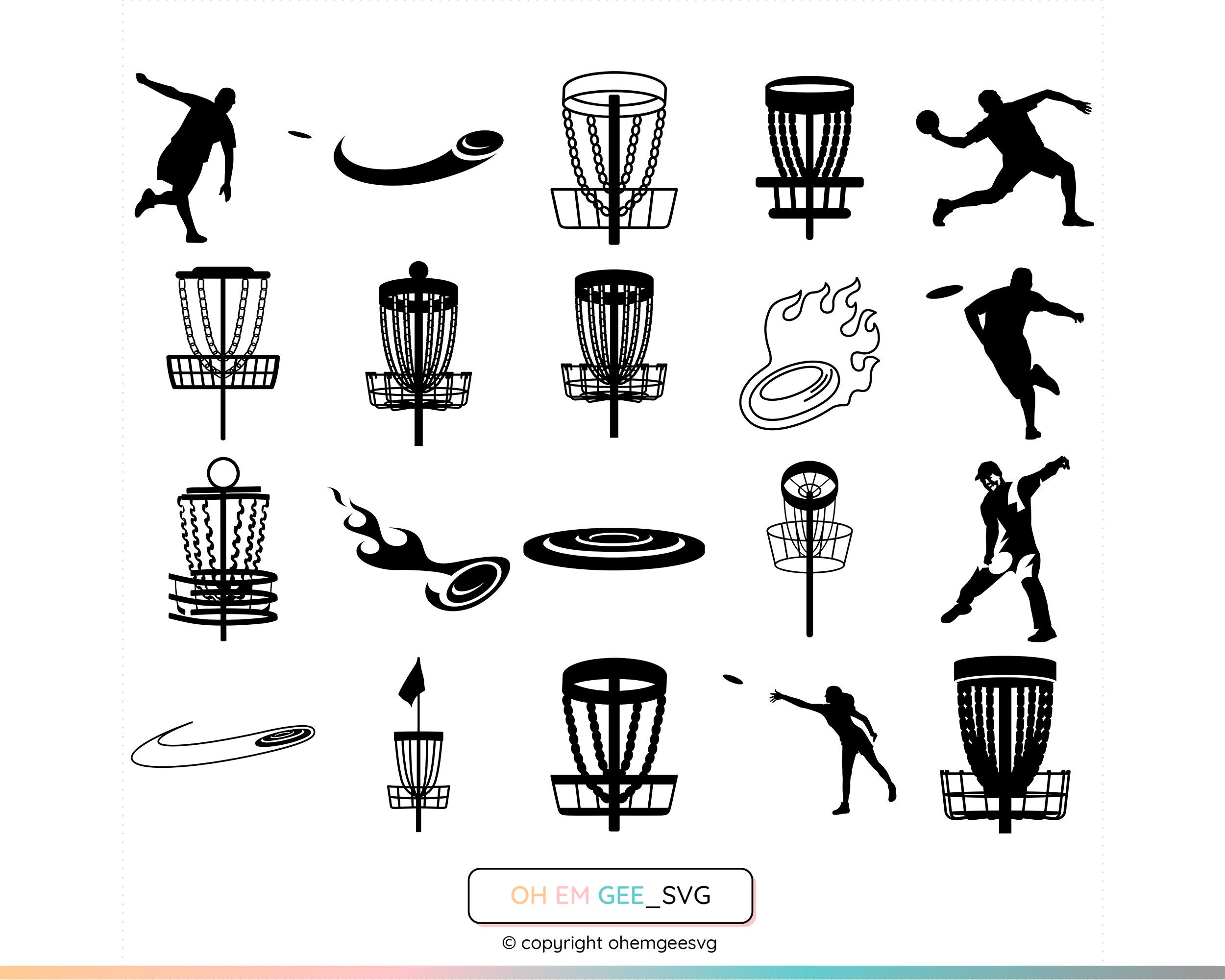 Ultimate Frisbee Silhouette V5 | Art Print