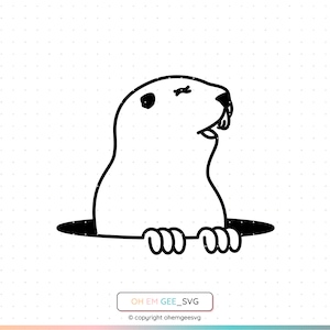 Gopher Saved in Svg and Png Files, Gopher Clipart, Gopher Eps, Gopher Dxf, Gopher Cricut, Gopher Cut File, Gopher Silhouette, Gopher Png