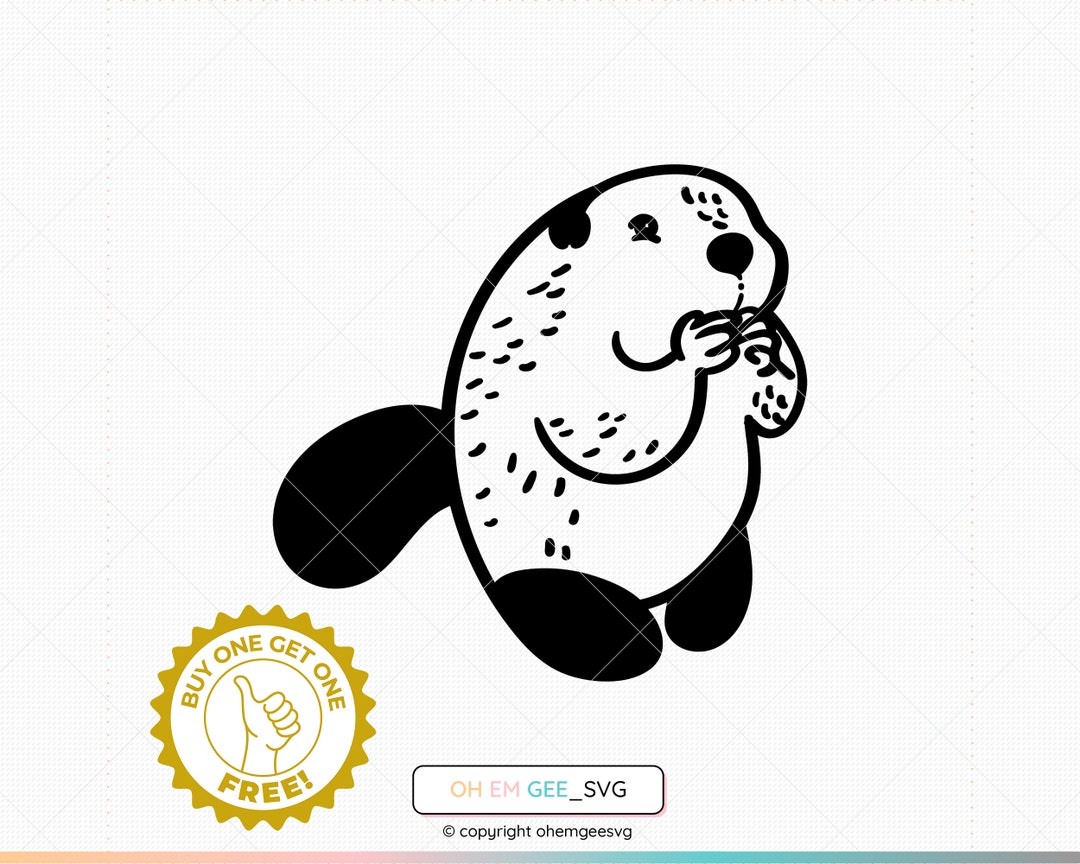 Beaver Saved in Svg and Png Files, Baby Beaver Dxf, Cute Beaver Eps ...