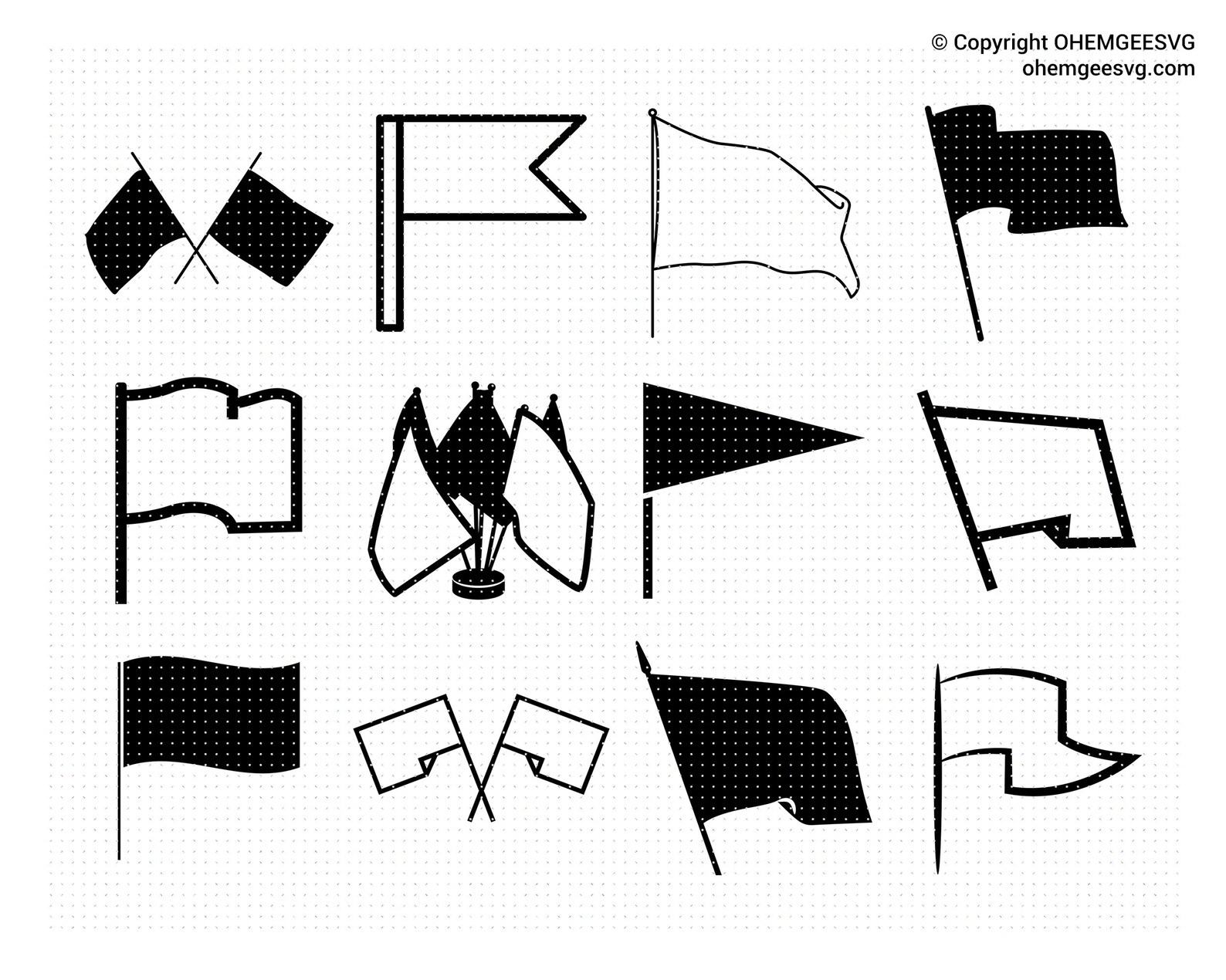 Blank Flag SVG Bundle Blank Flag Svg Flag Outline Png Blank Etsy