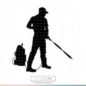 Pressure Washer Svg, Power Washing Clipart, Power Washer Png, Pressure Washing Dxf, Professional Washer Eps, Professional Cleaner Cricut