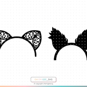 Cat Ears Headband Svg, Cat Ears Png, Headband Clipart, Cat Ears Dxf, Headband Eps, Cat Ears Cricut, Cat Cut File, Cat Ears Costume Svg