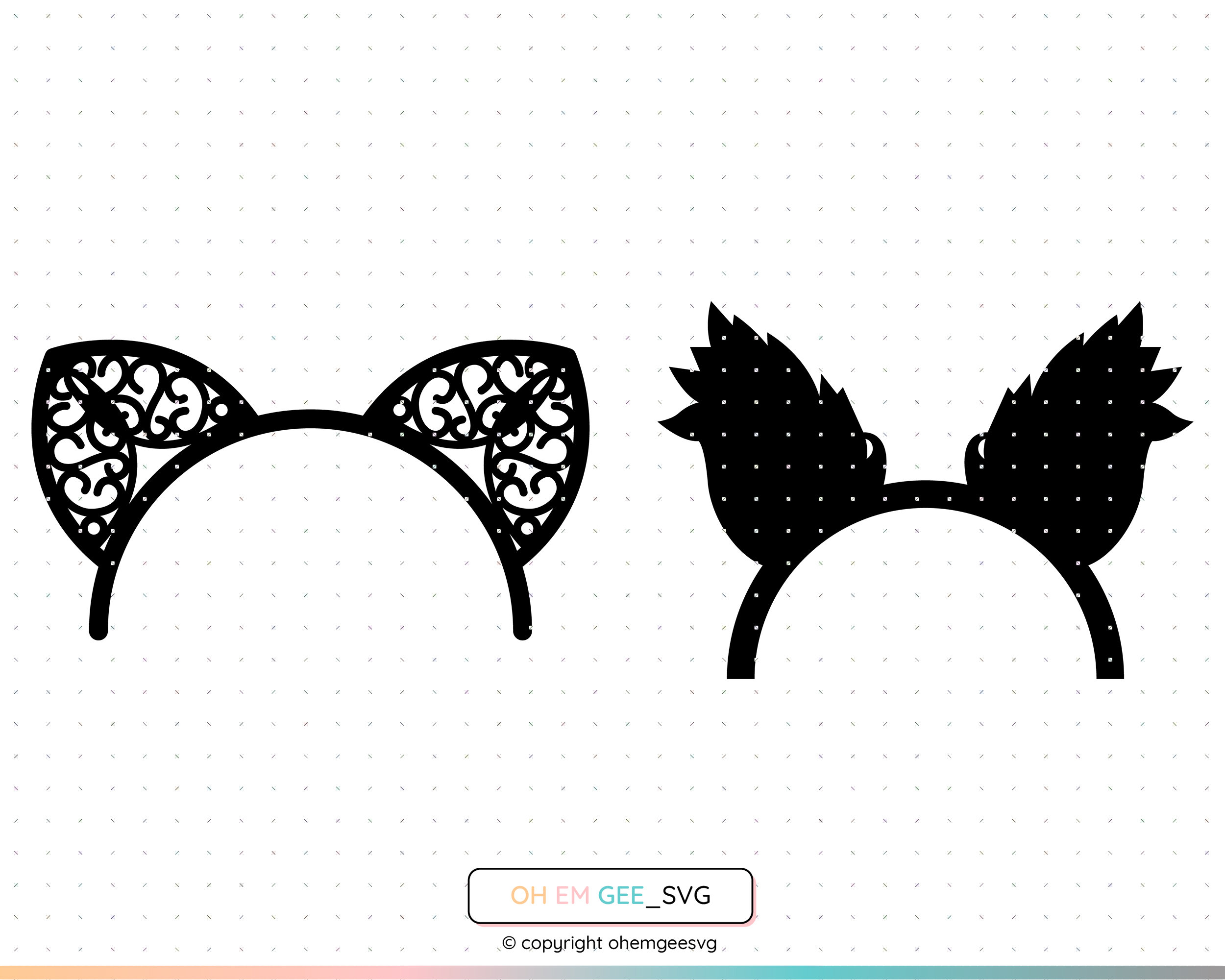 Cat Ears Headband Svg Cat Ears Png Headband Clipart Cat Etsy Sweden