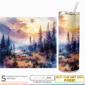Woodlands mager 20 Oz Tumbler Wrap, bos voor sublimatie, bos clipart, bos voor kaart maken, bos png, bos afbeeldingsbestanden