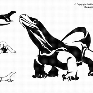 Komodo Dragon SVG, Monitor Lizard Png, Komodo Dragon Clipart, Monitor Lizard Dxf, Komodo Dragon Eps, Monitor Lizard Cricut, Komodo Cut File