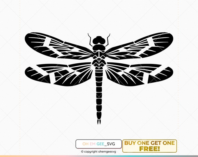 Dragonfly Silhouette SVG | Insect Clipart Png Svg Eps Dxf Pdf | Cricut ...