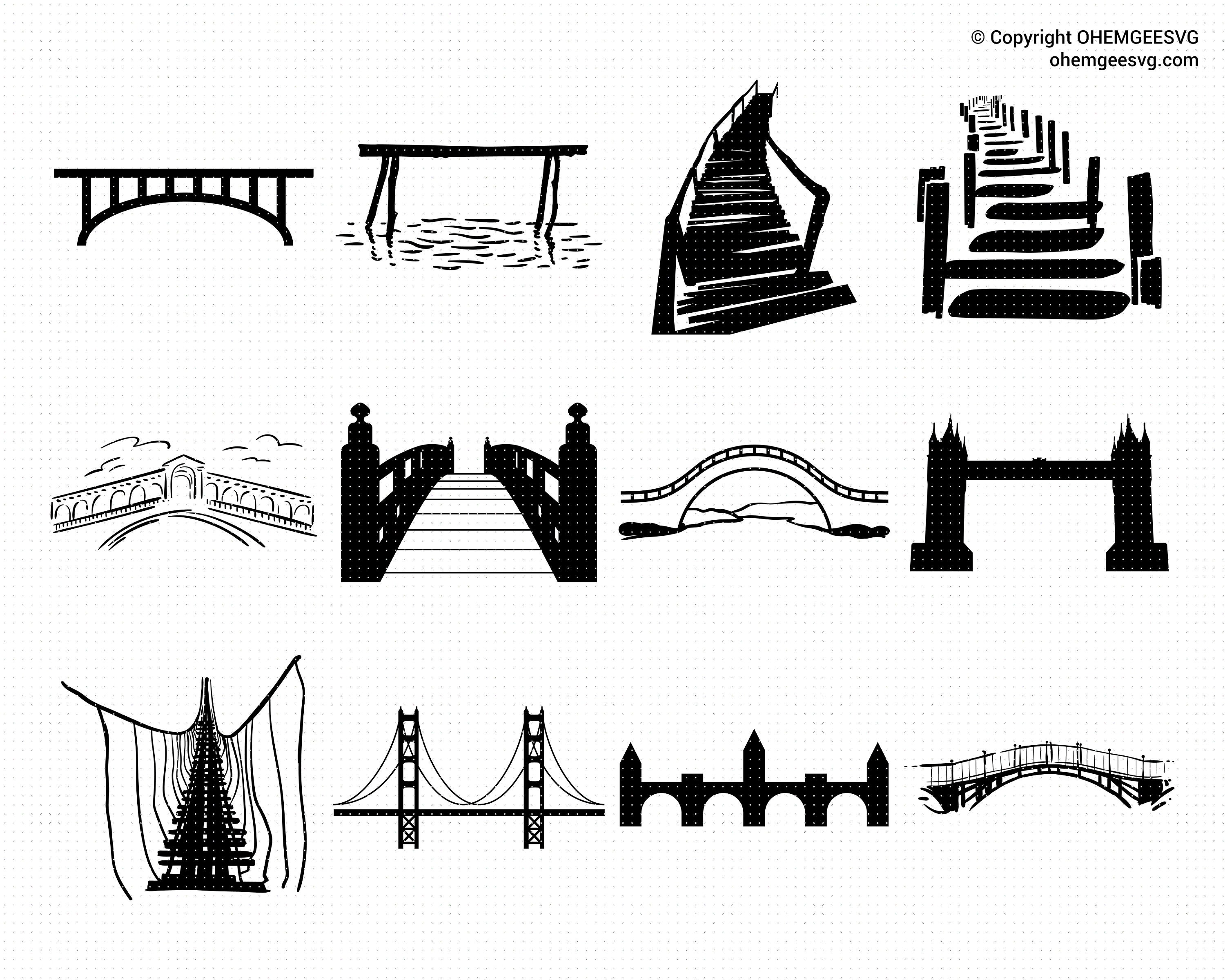 Download Bridge Svg Bundle Bridge Svg Wooden Bridges Svg Path Svg Etsy
