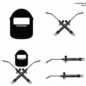 Welder Svg, Welding Png, Welding Mask Clipart, Welding Torch Dxf, Welding Eps, Welder Cricut, Welding Cut File, Welder Silhouette