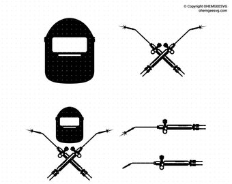 Welder Svg, Welding Png, Welding Mask Clipart, Welding Torch Dxf, Welding Eps, Welder Cricut, Welding Cut File, Welder Silhouette