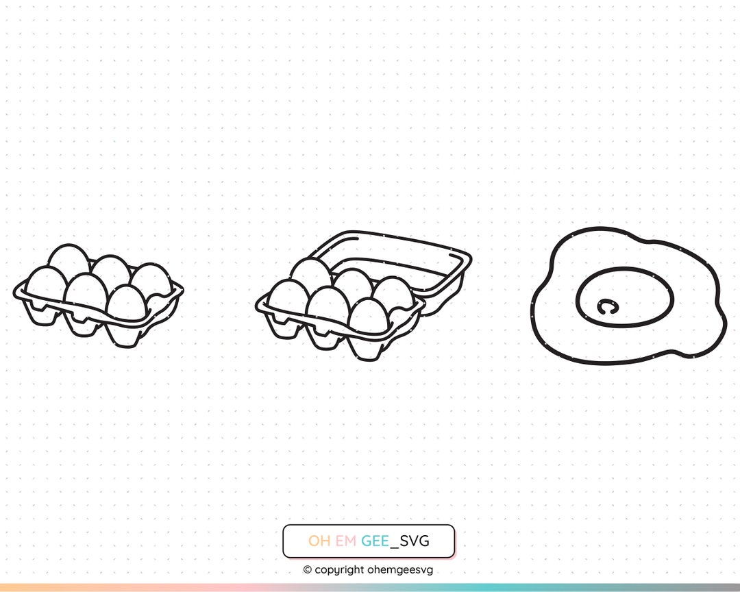 Eggs Svg, Egg Tray Png, Egg Carton Clipart, Egg Dxf, Farm Fresh Eps