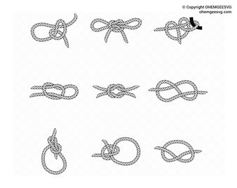 Silver Bowline Knot Necklace, Rock Climbing Knot, Glasses Holder Necklace,  Sailing Knot Jewelry 