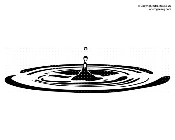 Download Water Ripple Svg Water Ripple Silhouette Water Ripple Clipart Water Ripple Cut File Water Svg Ripple