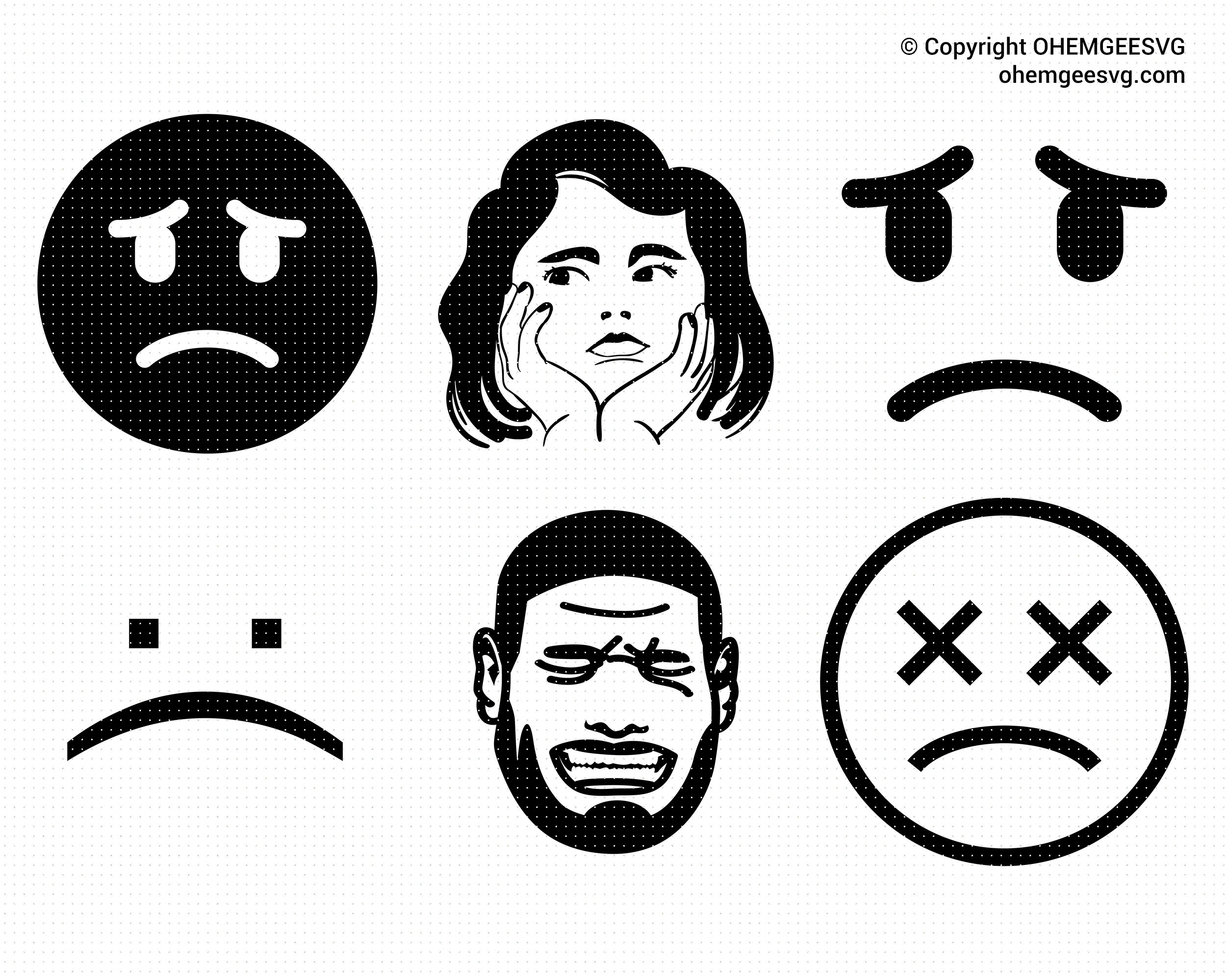 girl sad face clipart