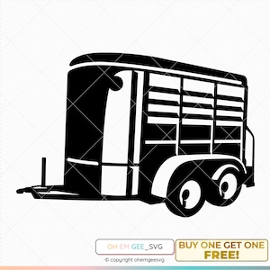 Livestock Trailer Svg, Cattle Trailer Clipart, Horse Trailer Png, Livestock Trailer Eps, Cattle Trailer Dxf, Horse Trailer Cricut
