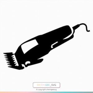 Hair Clippers Saved in Svg and Png Files, Barbershop Clipart, Hair Clipper Dxf, Hairstylist Eps, Salon Cricut, Barber Cut File, Barber Svg