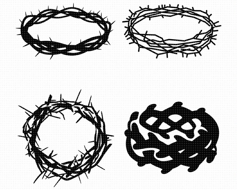 Free Free 134 Silhouette Crown Of Thorns Svg SVG PNG EPS DXF File