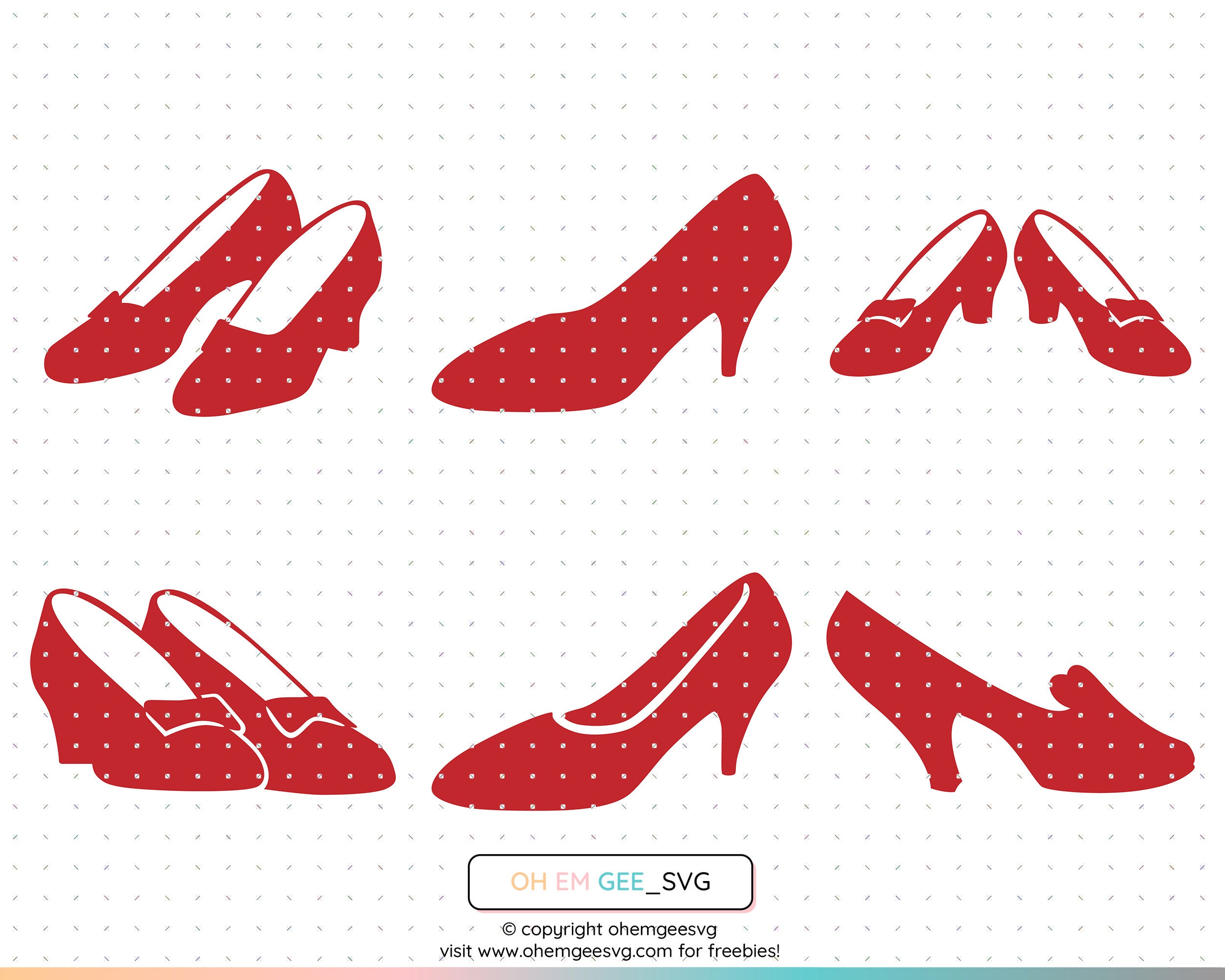Ruby Red Slippers SVG Bundle Ruby Slippers Png Ruby -