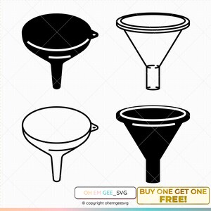 Funnel Svg, Funnel Clipart, Funnel Png, Funnel Dxf, Funnel Eps, Funnel Cricut, Funnel Cut File, Funnel Silhouette