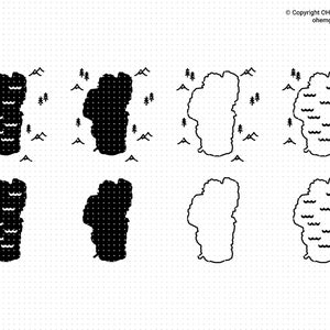 Lake Tahoe kaart Svg, Lake Life Png, Tahoe Clipart, Lake Tahoe Dxf, Lake Tahoe Eps, Lake Tahoe Cricut, Lake Tahoe silhouet