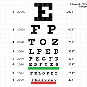 tibetan inspired eye exercise chart digital download etsy