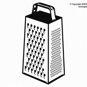 Cheese Grater SVG, Grater SVG, Grater Silhouette, Grater Clipart, Cheese Grater Cricut, eps, png, dxf, clipart for cricut or silhouette