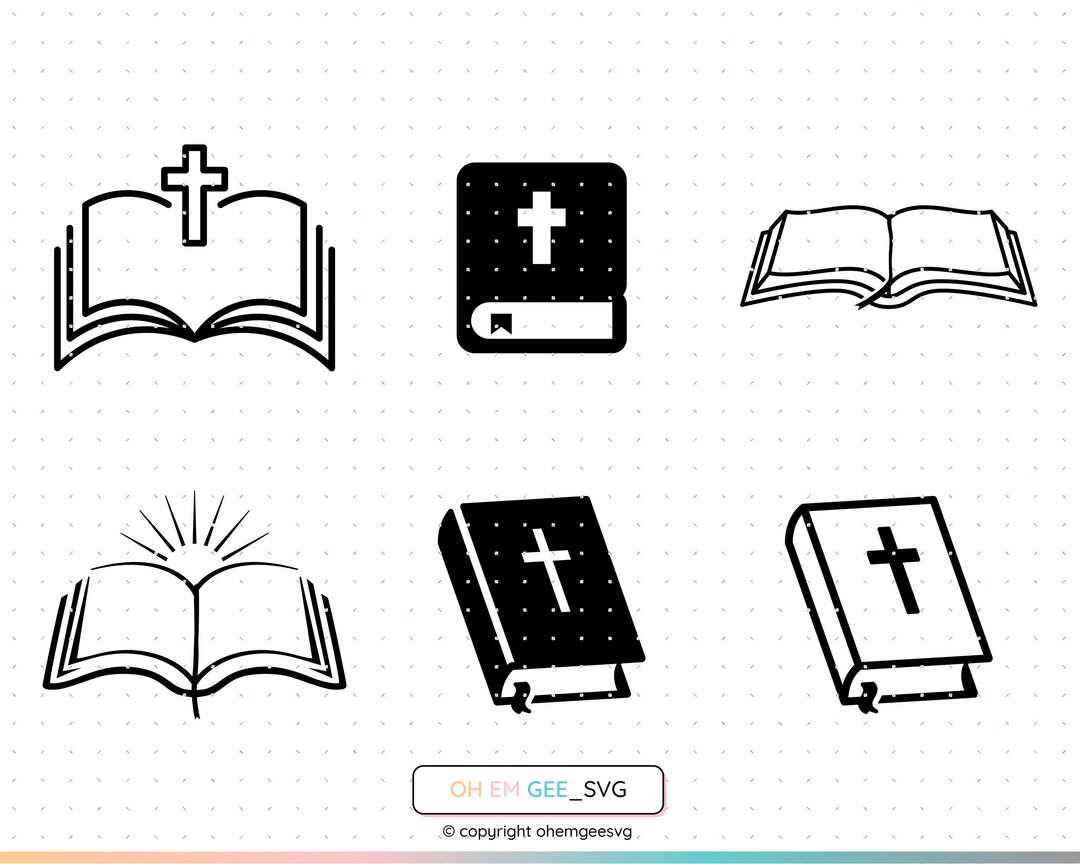 The Bible Svg, Holy Bible Clipart, Bible Study Png, Bible Dxf, the ...