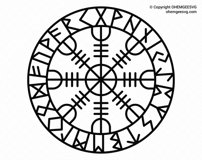 Old Norse Protection Rune Svg Viking Talisman for Protection - Etsy