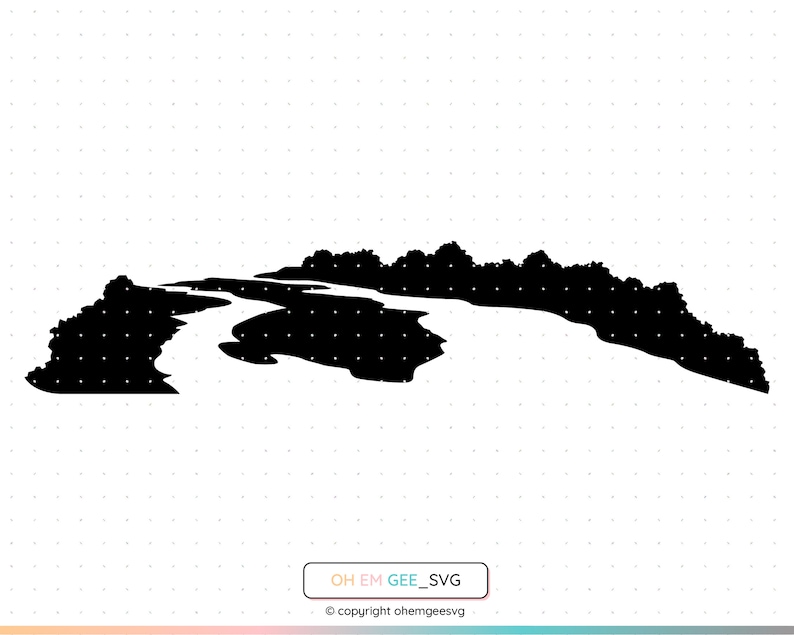 Missouri River Svg Goat Island Clipart River Scene Png Etsy