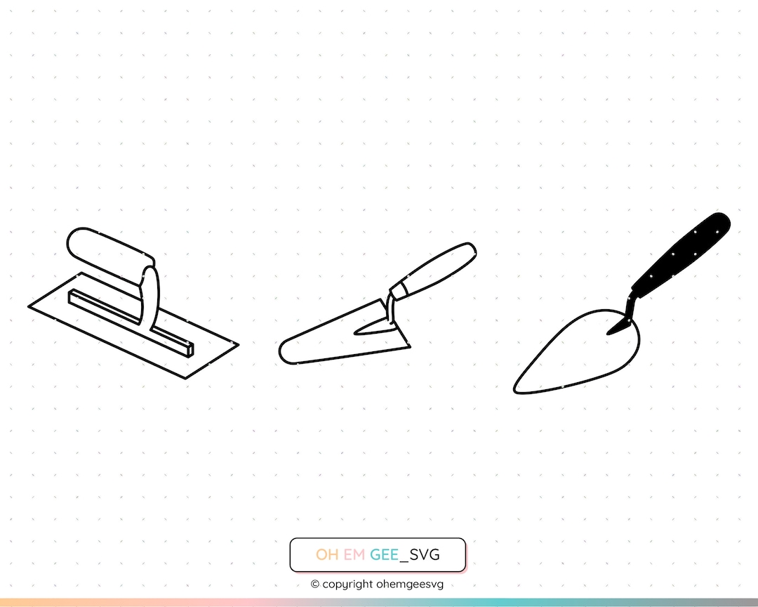 Trowel Svg, Bricklaying Trowel Png, Cement Trowel Clipart, Masonry