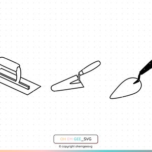 Trowel Svg, Bricklaying Trowel Png, Cement Trowel Clipart, Masonry Trowel Dxf, Trowel Eps, Trowel Cricut, Trowel Cut File, Trowel Silhouette