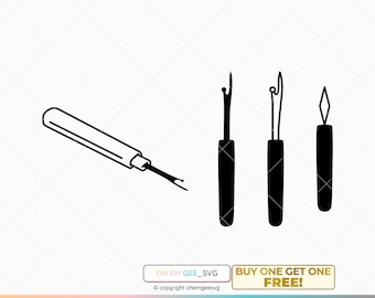 Seam Ripper SVG: Tailor Clipart, Cut File (Digital Download)
