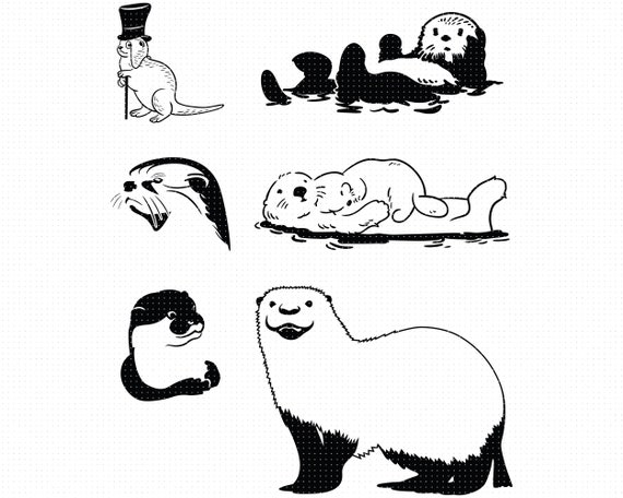 Download 48 Free Otter Svg Pictures Free Svg Files Silhouette And Cricut Cutting Files