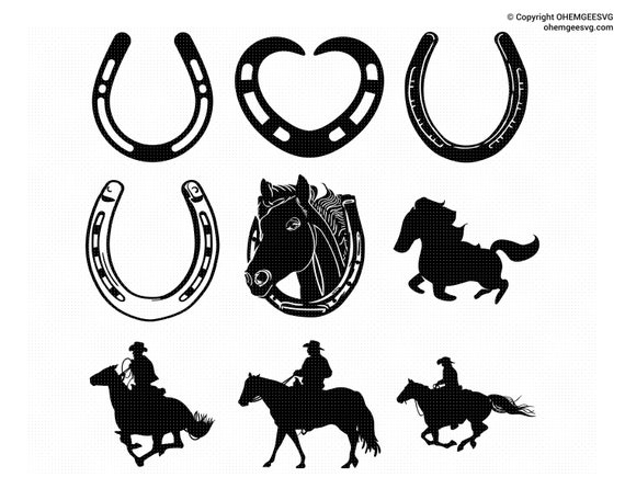 Download Horseshoe Svg Bundle Horseshoe Svg Horse Svg Horse Etsy