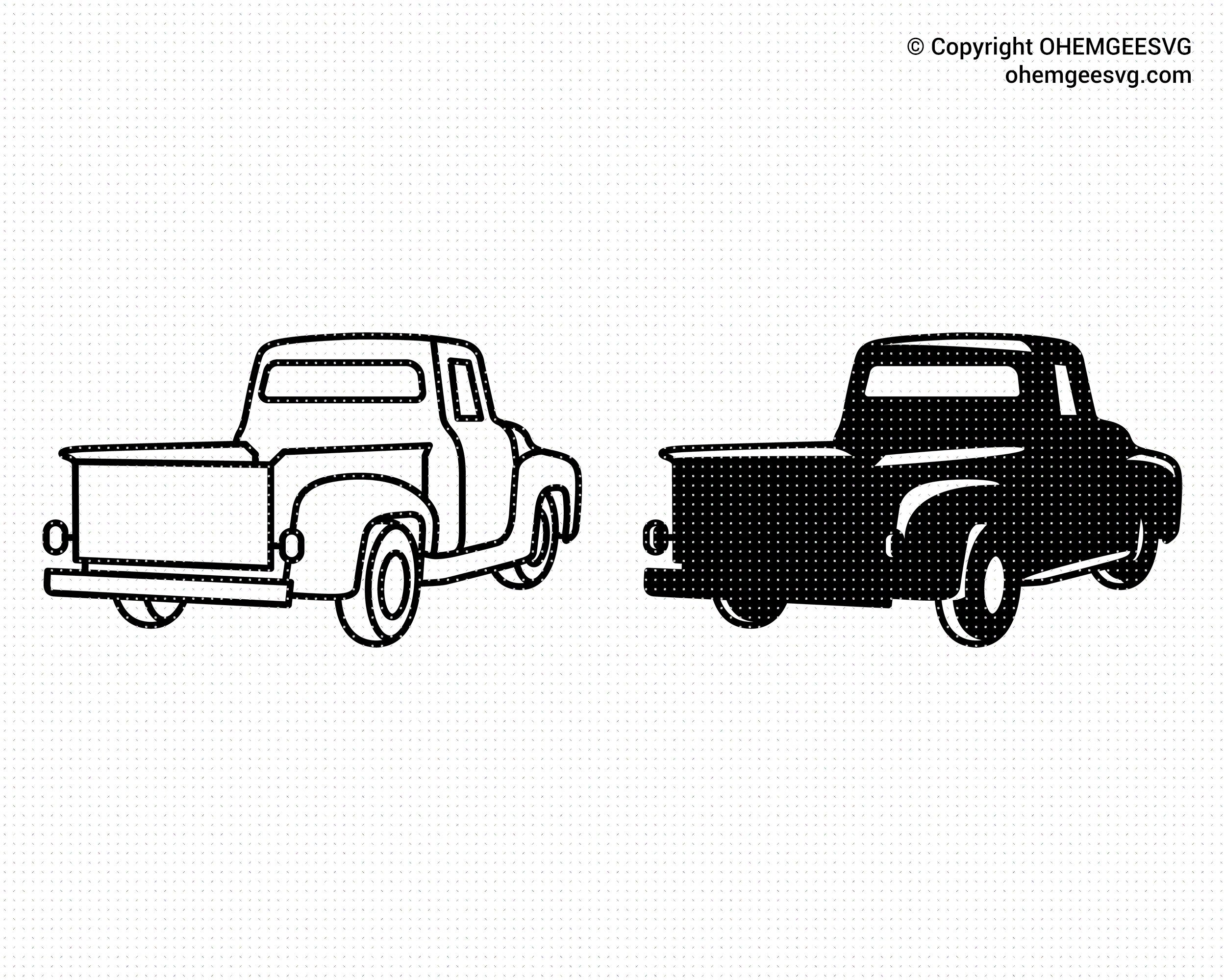 Free Free 228 Pickup Truck Silhouette Svg SVG PNG EPS DXF File