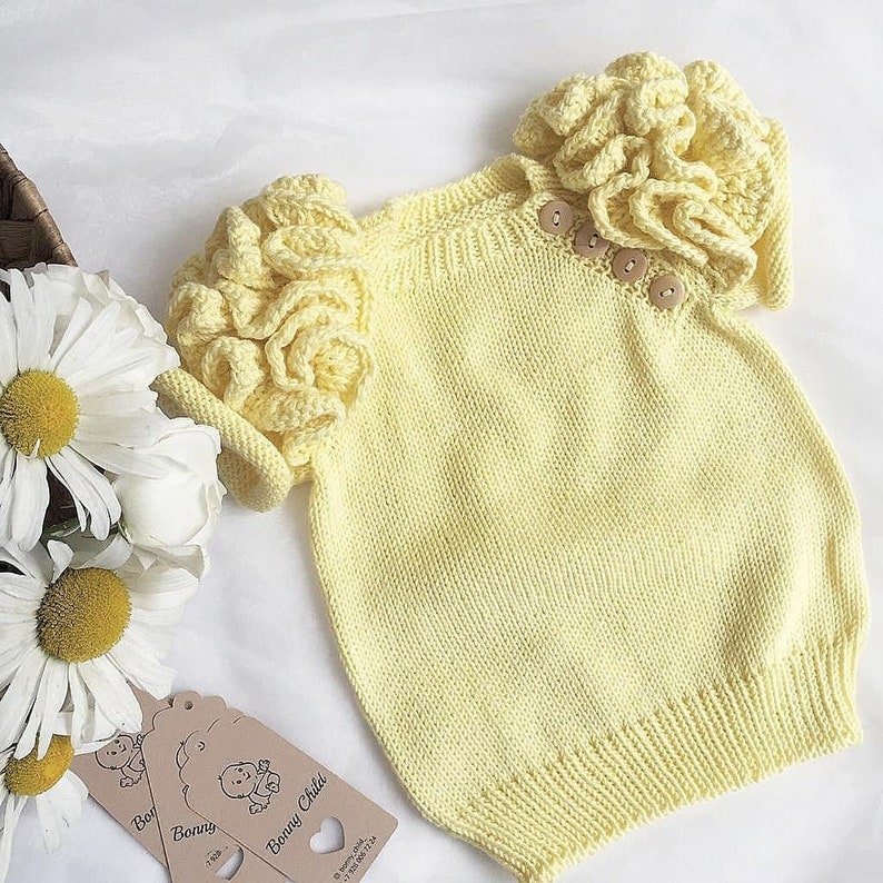 Baby Jersey Knitting Pattern Baby Knitting Pattern Jersey Etsy