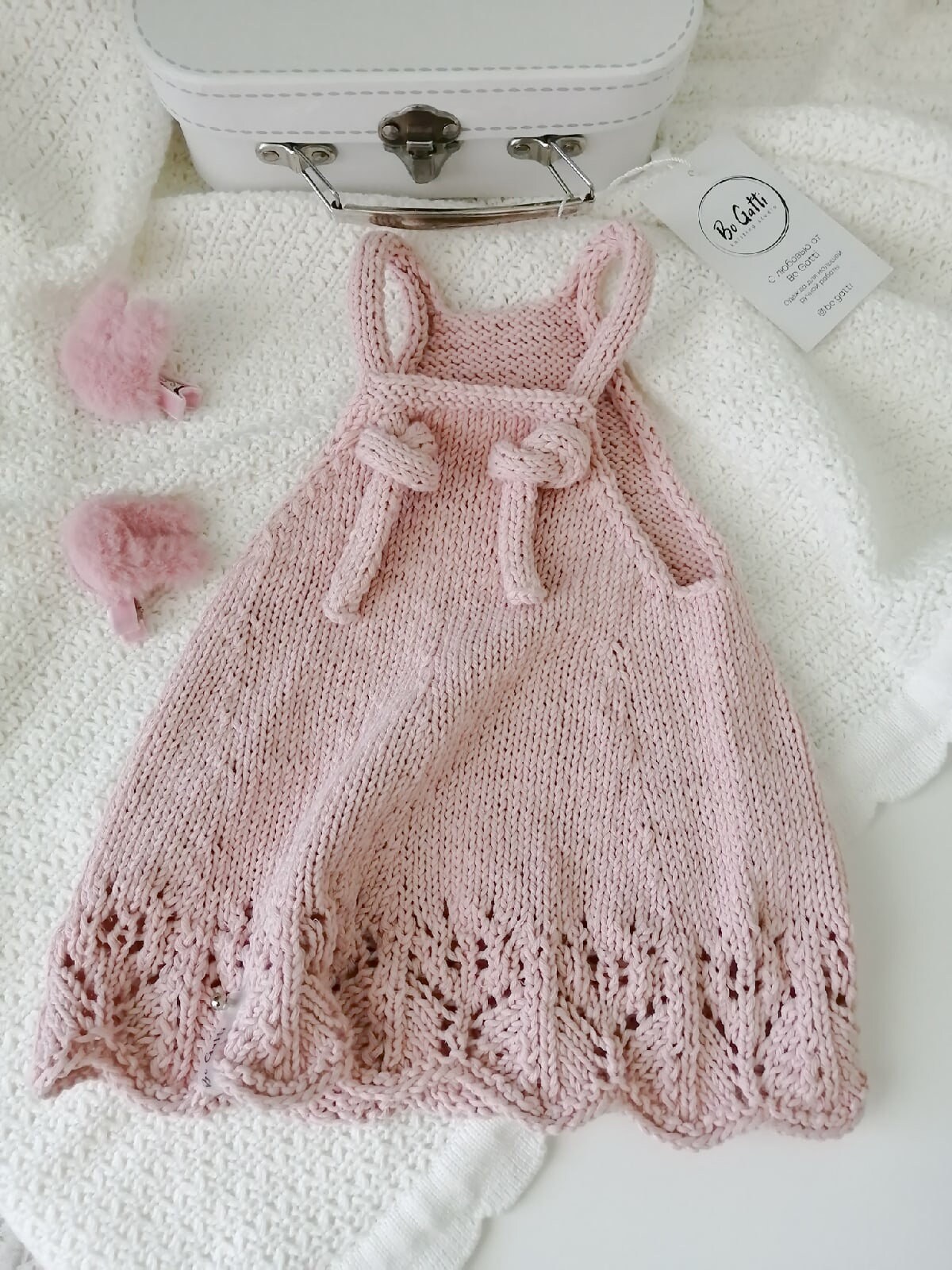 Knitting Pattern Baby Sundress Instructions in English Etsy