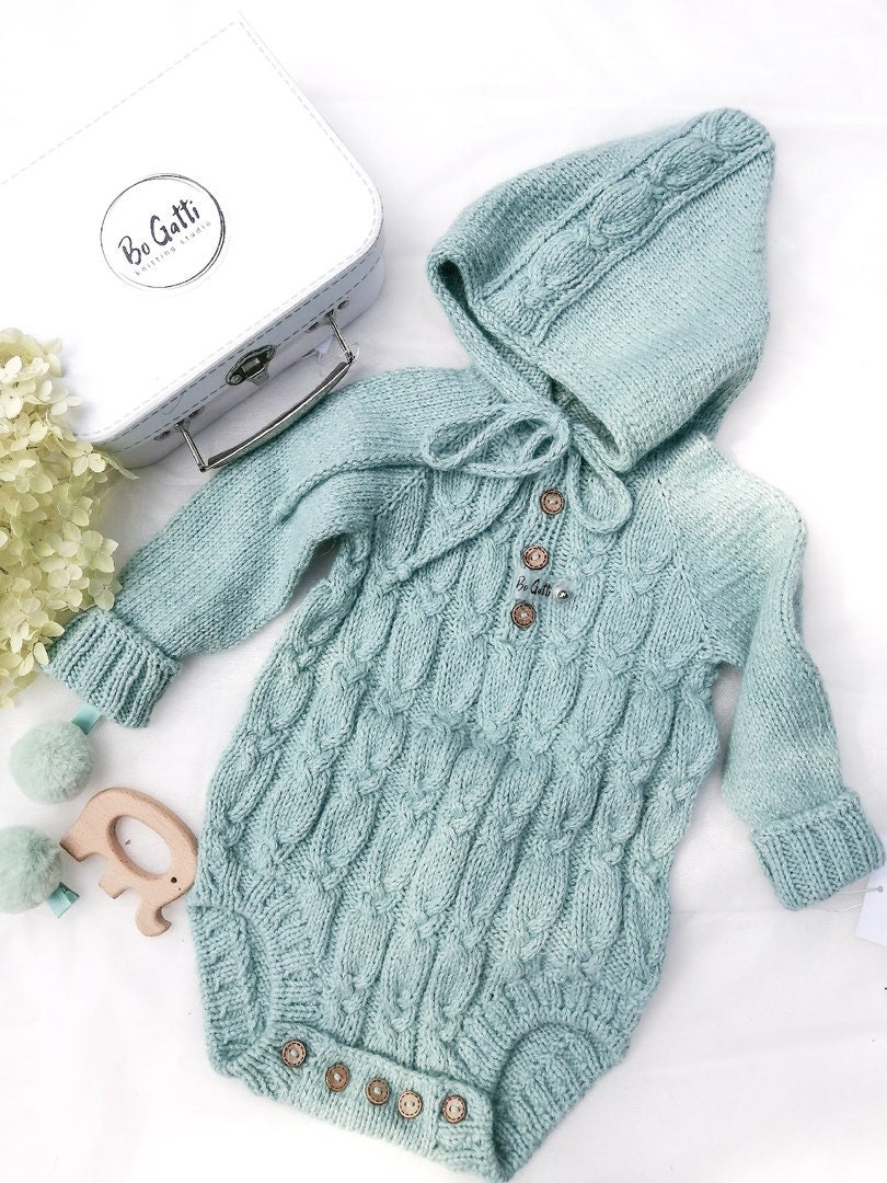 Baby Romper Knitting Pattern Baby Knitting Pattern Bodysuit Etsy