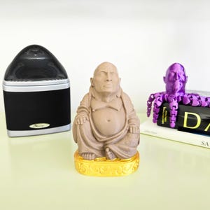 Dwayne Johnson Smackdown Buddha |  Mashup Gag Gift, The Rock Fan, WWE, Pop Culture, Zen Buddhism, Gift for Him Décor, Prop, Buddha Statue