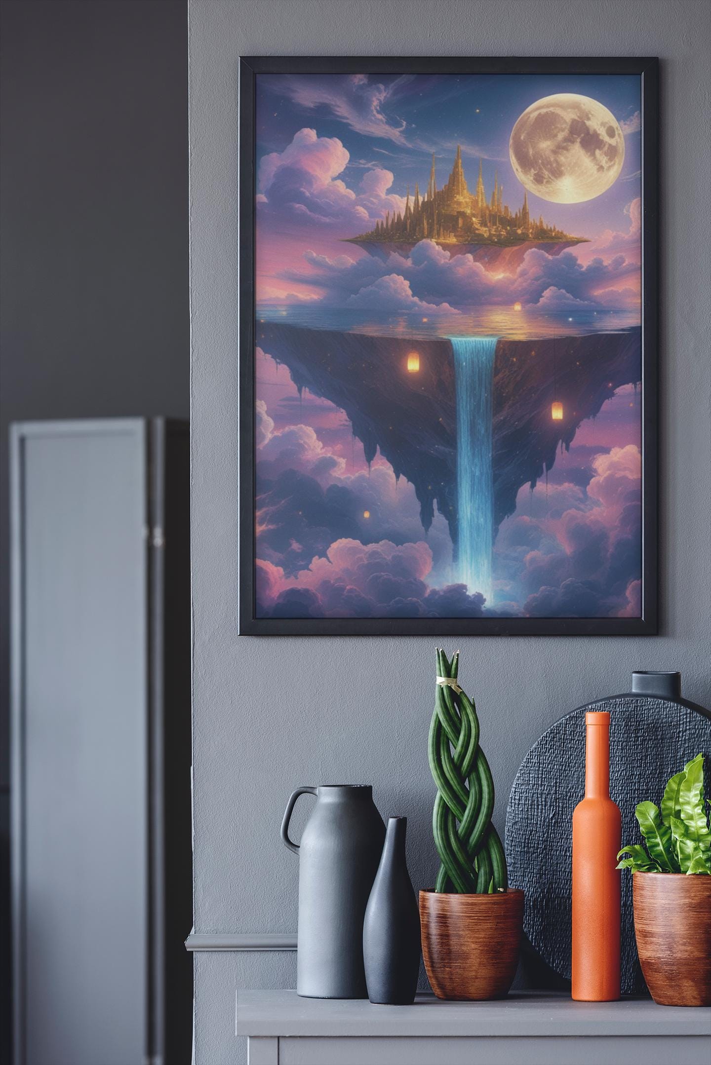 Surreal Fantasy Art | Celestial Forest & Floating City | Dreamscape ...