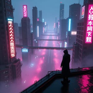 Cyberpunk Cityscape | Futuristic Neon Art | Sci-Fi Digital Print | Cyberpunk Wall Decor | Instant Download