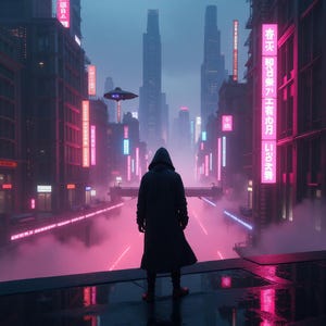 Cyberpunk Cityscape | Futuristic Neon Art | Sci-Fi Digital Print | Cyberpunk Wall Decor | Instant Download