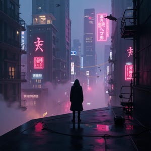 Cyberpunk Cityscape | Futuristic Neon Art | Sci-Fi Digital Print | Cyberpunk Wall Decor | Instant Download