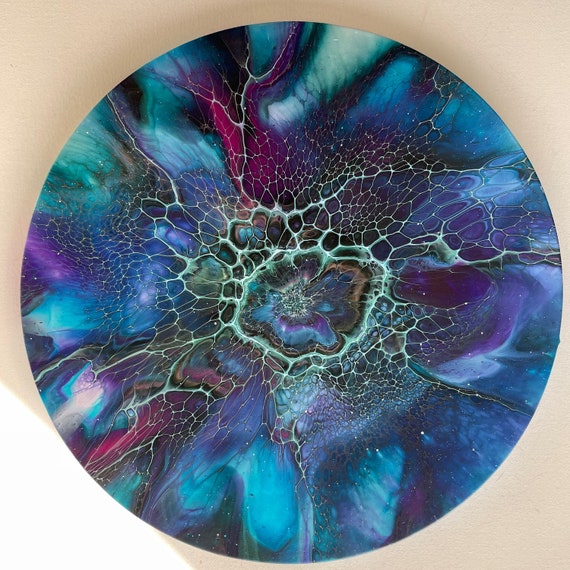 Acrylic Pictures Pouring Sheleeart Bloom Abstract Painting Fluid Art